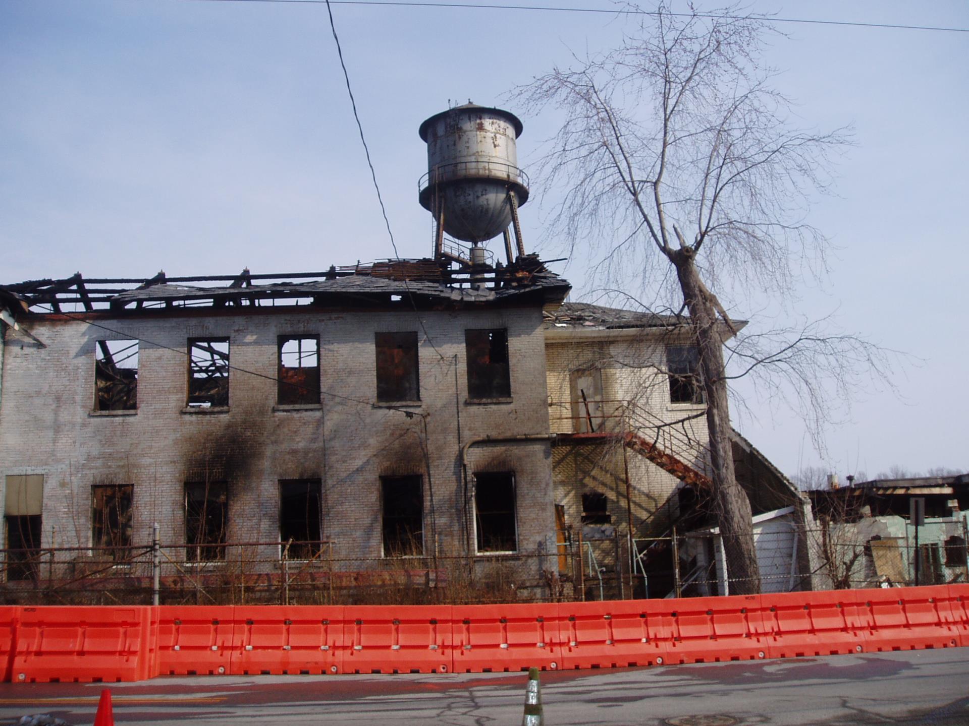 2007_Oxford NJ Oxwall Fire building and water tower