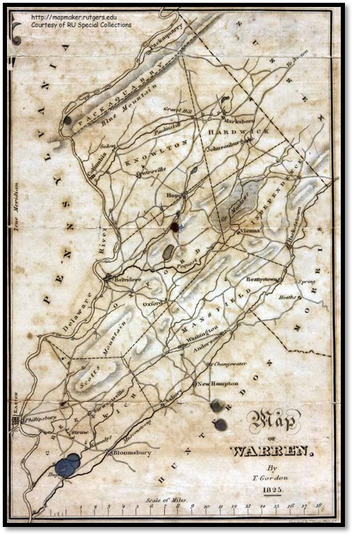 MAP 1825 WARREN CO.